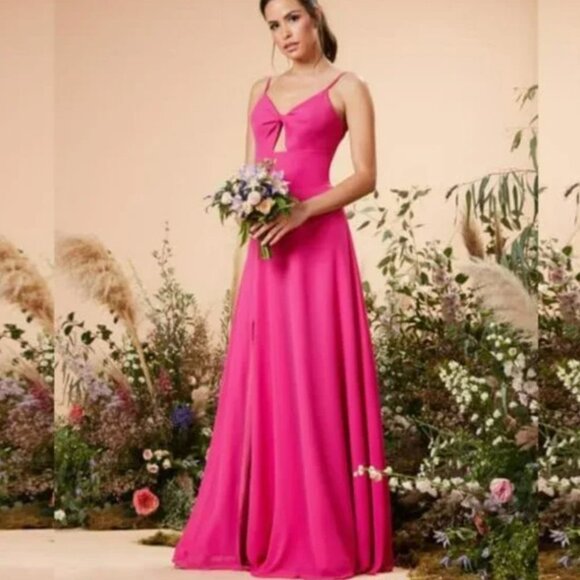 Dress the Population Cambria Cutout Twist Bodice Maxi Dress Gown Size Small - Picture 3 of 14